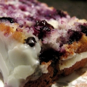 Blueberry Lemon Loaf with White Chocolate Icing