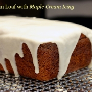 Pumpkin Loaf with Maple Cream Icing