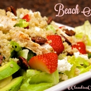Beach Salad with Lemon Poppy Seed Dressing