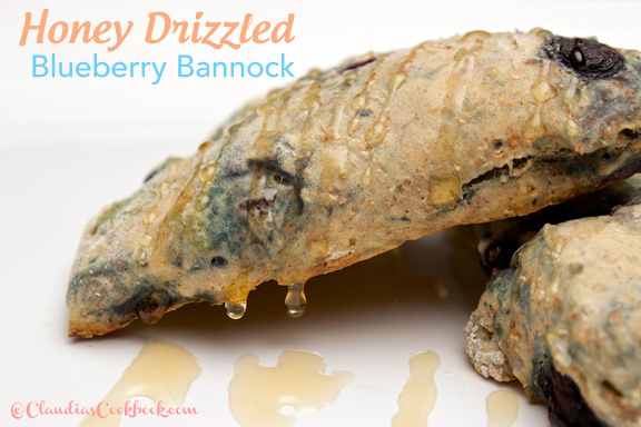 Claudia's Cookbook - Honey Drizzled Baked Blueberry Bannock cover
