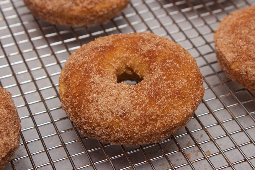 © Claudia's Cookbook - Browned Butter Eggnog Snickerdoodle Doughnuts 14