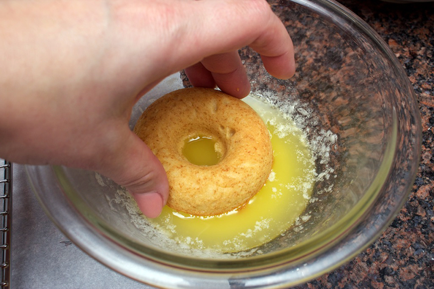 © Claudia's Cookbook - Browned Butter Eggnog Snickerdoodle Doughnuts 16