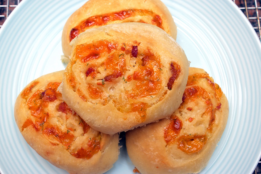 © Claudia’s Cookbook – Cheddar Bacon Buns 19