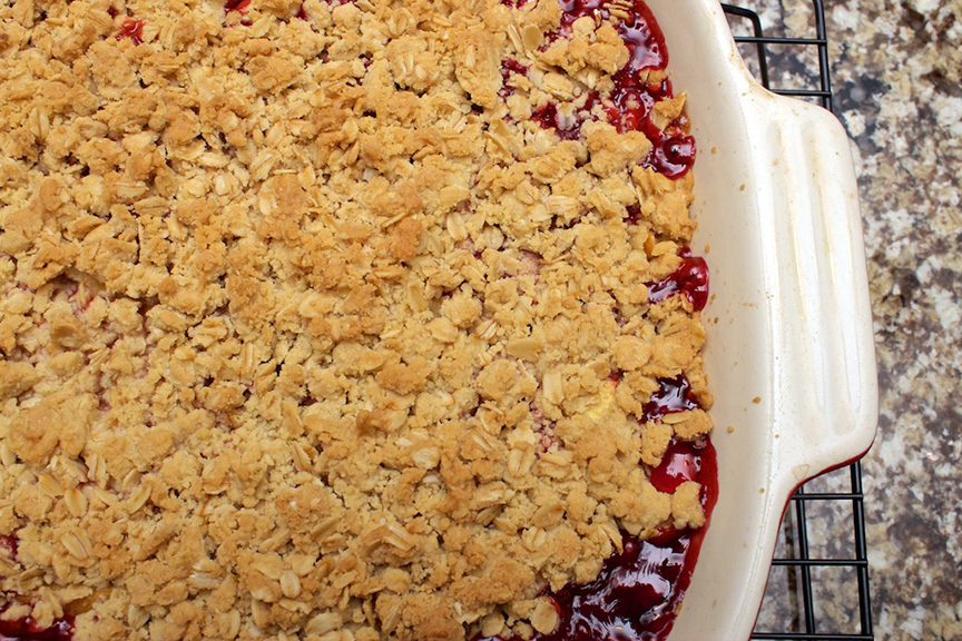 © Claudia's Cookbook - Strawberry Peach Crisp 12