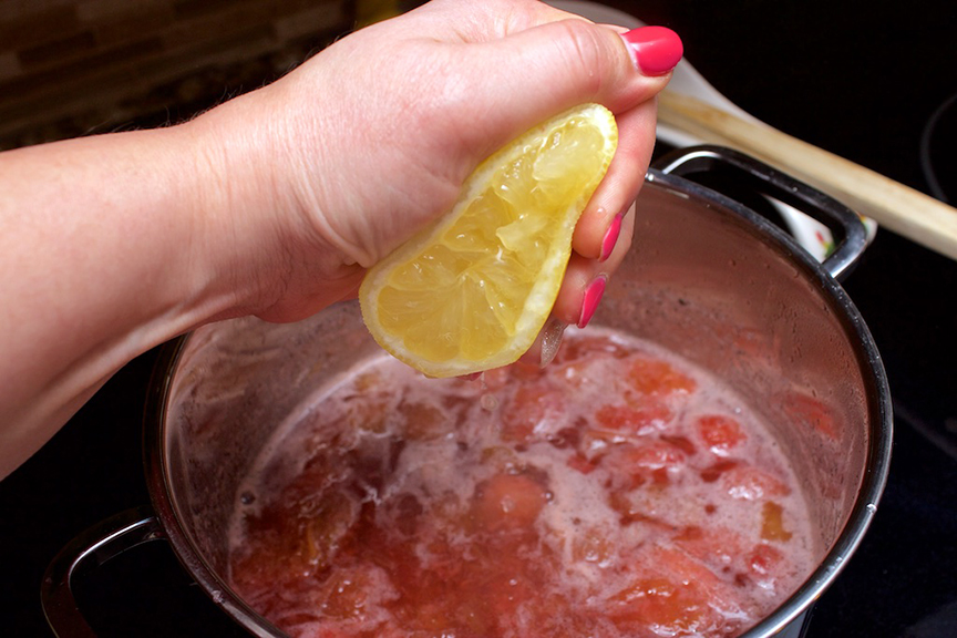 © Claudia's Cookbook - Strawberry Rhubarb Fizz Cocktail 10