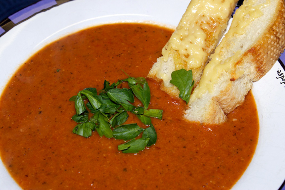 Fiery Roasted Garlic Tomato Soup 17